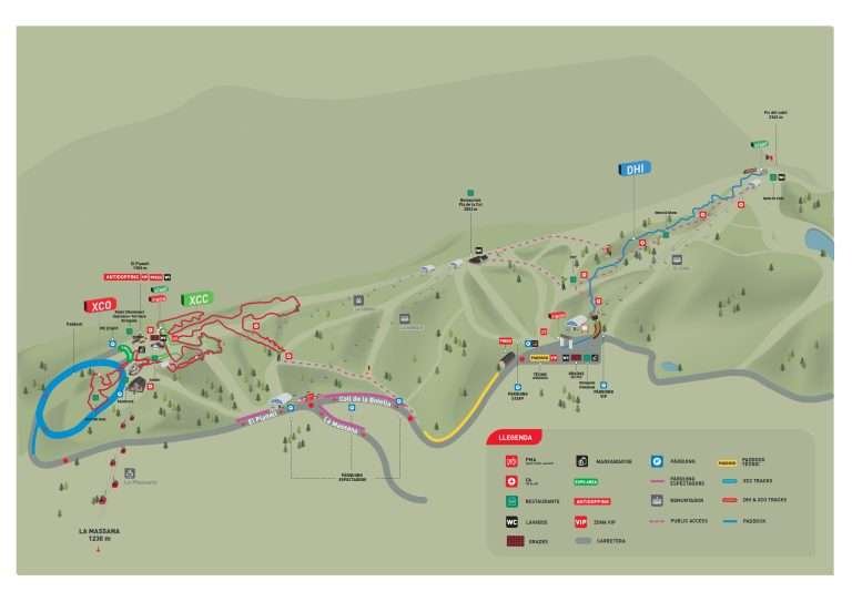 Mapa Copa del mundo de mountain bike